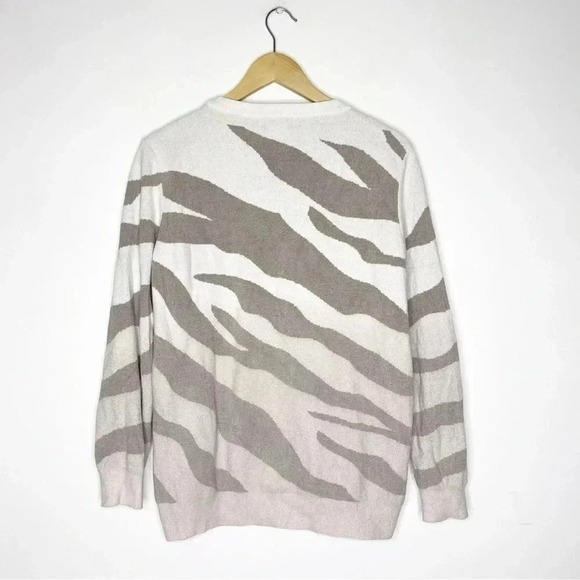 Barefoot Dreams Crew Cozy Chic Ultra Lite Ocean Reef Pullover Sweater Size Small - Picture 7 of 7